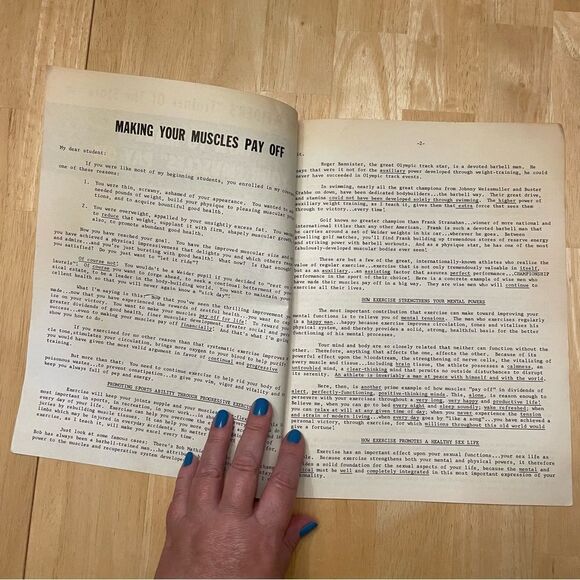 Vintage Joe Weider How to Make Your Muscles Pay Off Booklet Bodybuilding - Picture 2 of 4